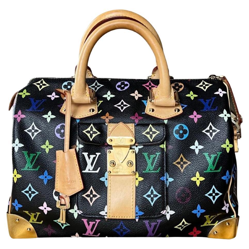 Louis Vuitton Speedy 30 x Takashi Murakami Limited Edition Top Handle Bag  For Sale at 1stDibs