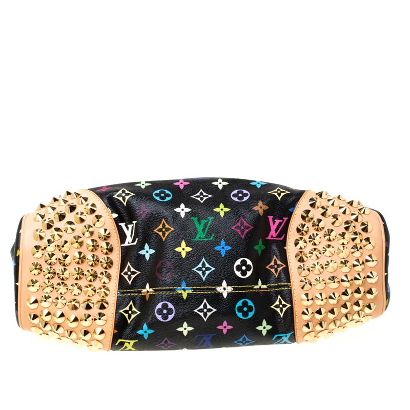 Louis Vuiton Black Multicolor Monogram Canvas Chrissie MM Bag 1