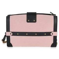 Louis Vuiton Rose Ballerine Epi Trunk Clutch Handbag