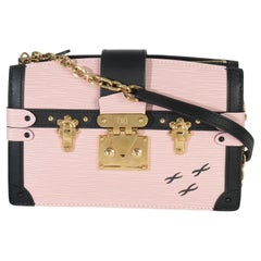 Louis Vuiton Rose Ballerine Epi Trunk Clutch Handbag
