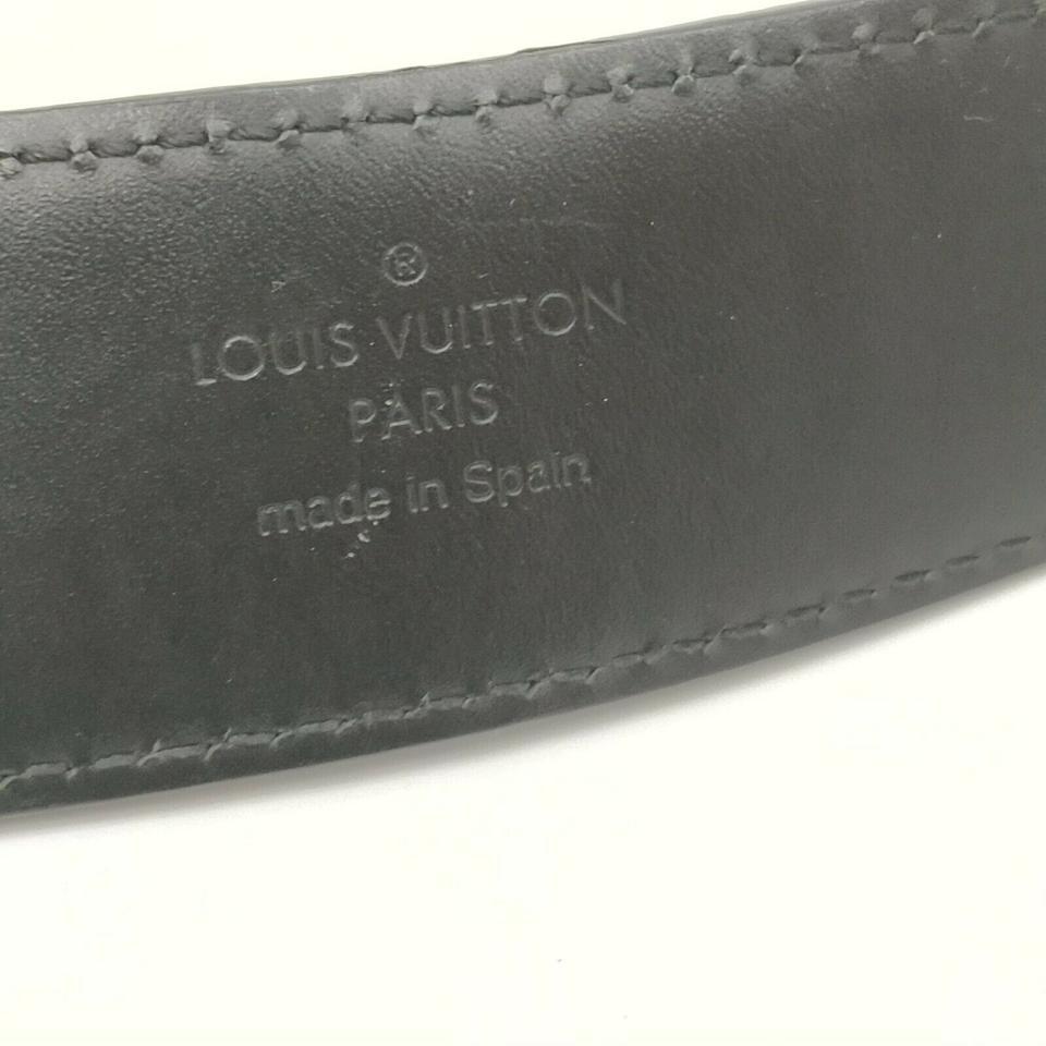Louis Vuitton 100/40 Black Damier Infini Leather Detroit Centure Belt 861539 For Sale 3