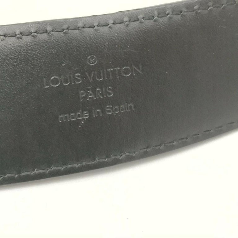 Louis Vuitton 100/40 Black Damier Infini Leather Detroit Centure