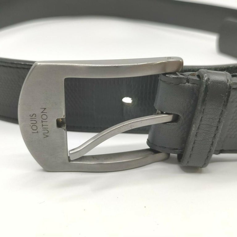 Louis Vuitton 100/40 Black Damier Infini Leather Detroit Centure Belt  861539 For Sale at 1stDibs  real louis vuitton belt serial number, louis  vuitton buckle only, real vs fake gucci belt serial number