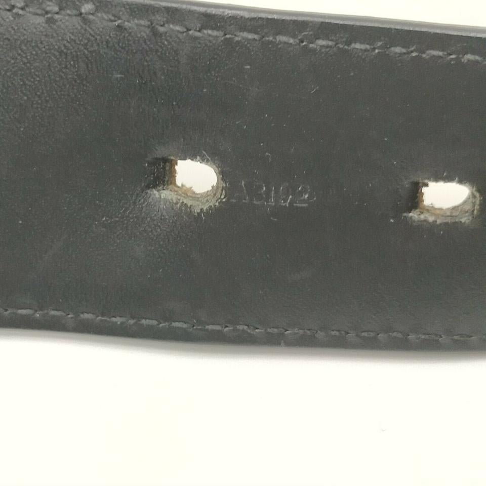 Louis Vuitton 100/40 Black Damier Infini Leather Detroit Centure Belt 861539 In Good Condition For Sale In Dix hills, NY