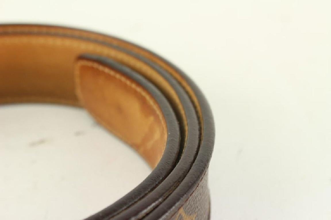 Louis Vuitton 100/40 Monogram Belt 930lv15 5
