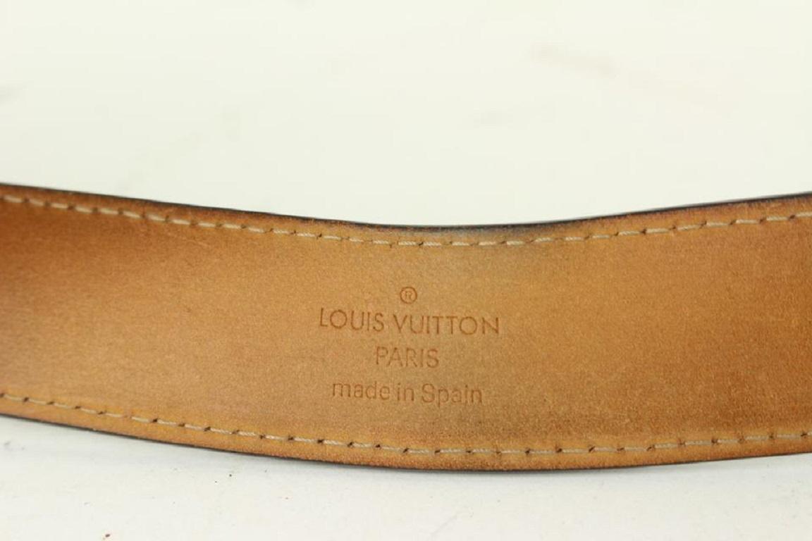 Brown Louis Vuitton 100/40 Monogram Belt 930lv15