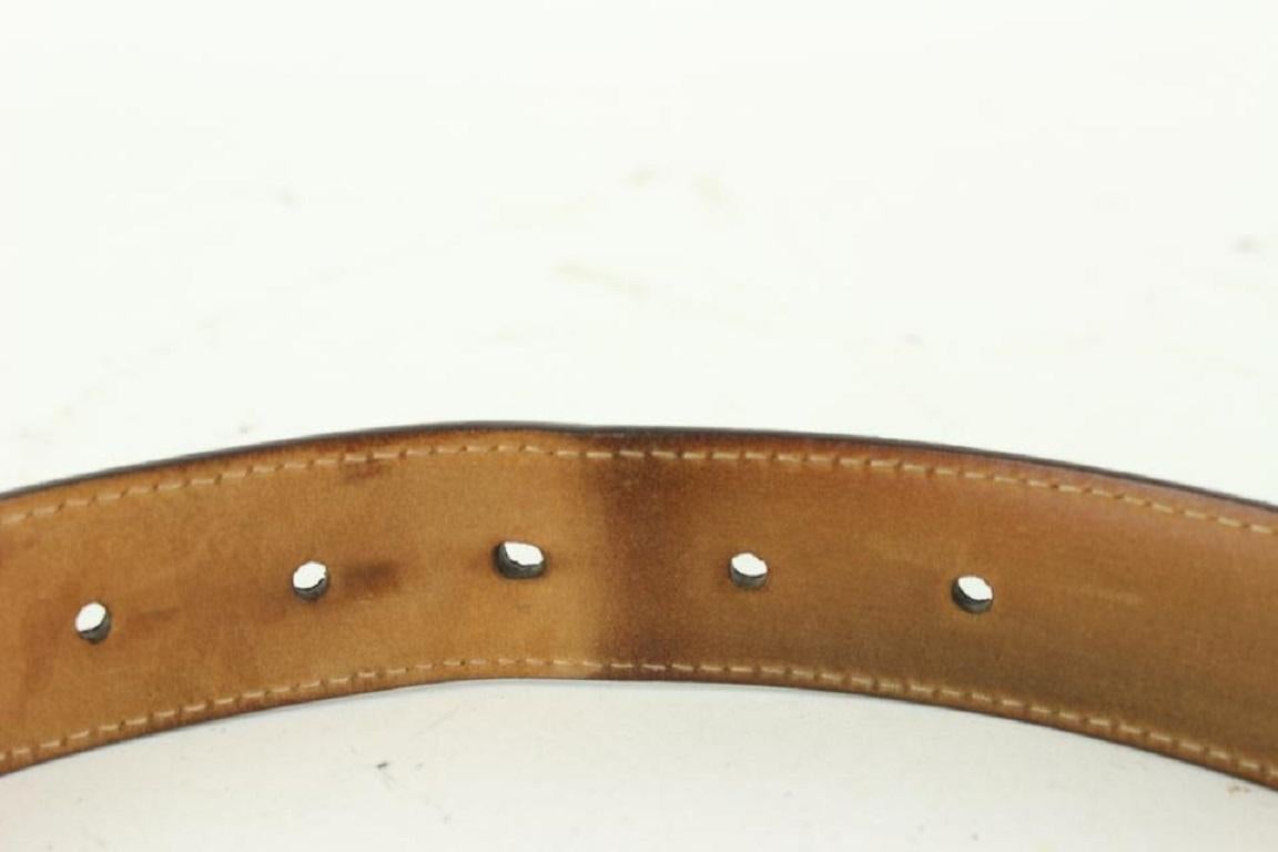 Louis Vuitton 100/40 Monogram Belt 930lv15 In Good Condition In Dix hills, NY
