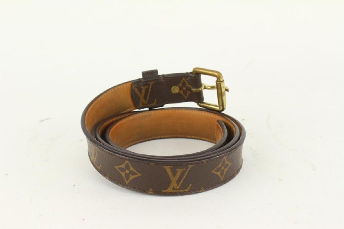 Women's Louis Vuitton 100/40 Monogram Belt 930lv15