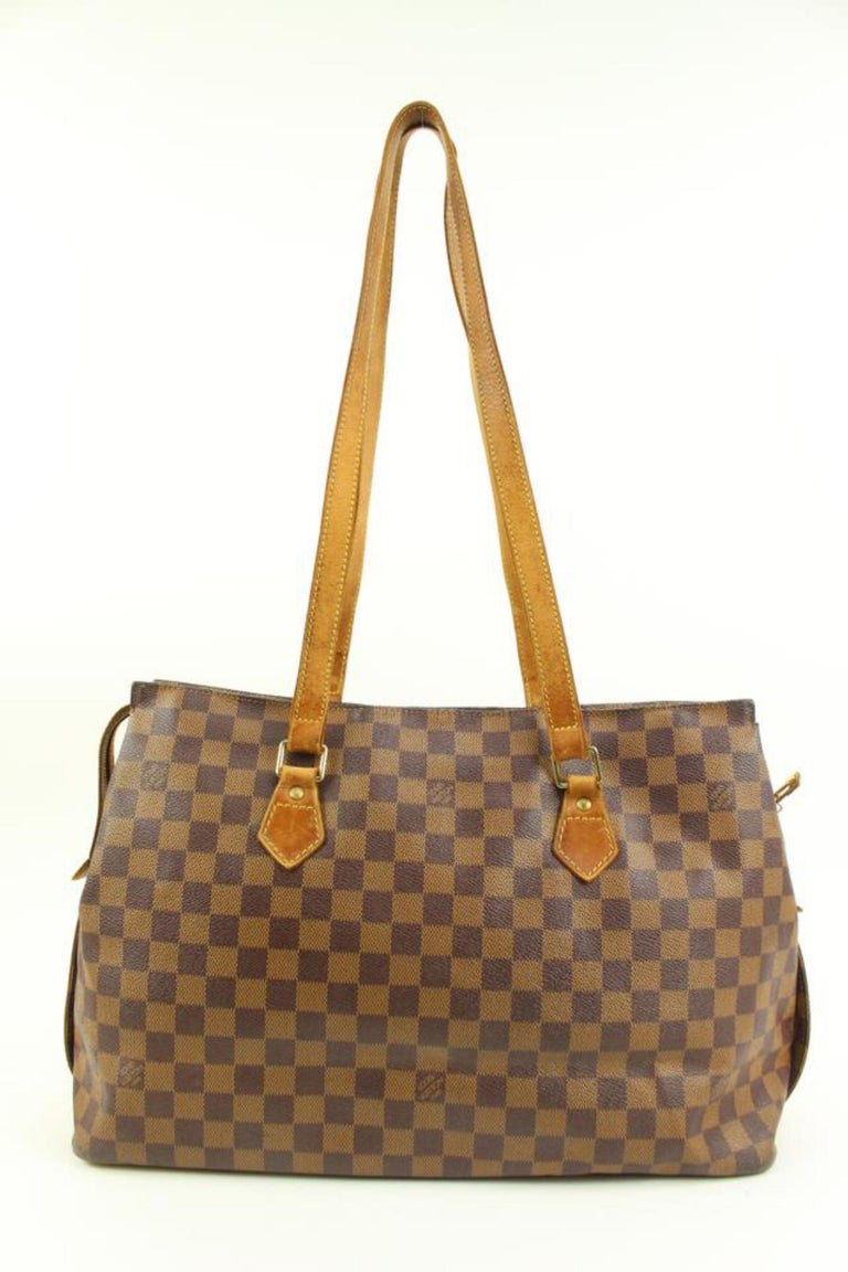 Louis Vuitton Damier Ebene Ballerine Neverfull MM Tote Bag with Pouch  73lv225s