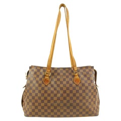 Louis Vuitton 100th Anniversary Centenaire Damier Ebene Columbine Zip Tote 57lv2