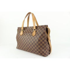 Louis Vuitton 100th Anniversary Centenaire Damier Ebene Columbine Zip Tote