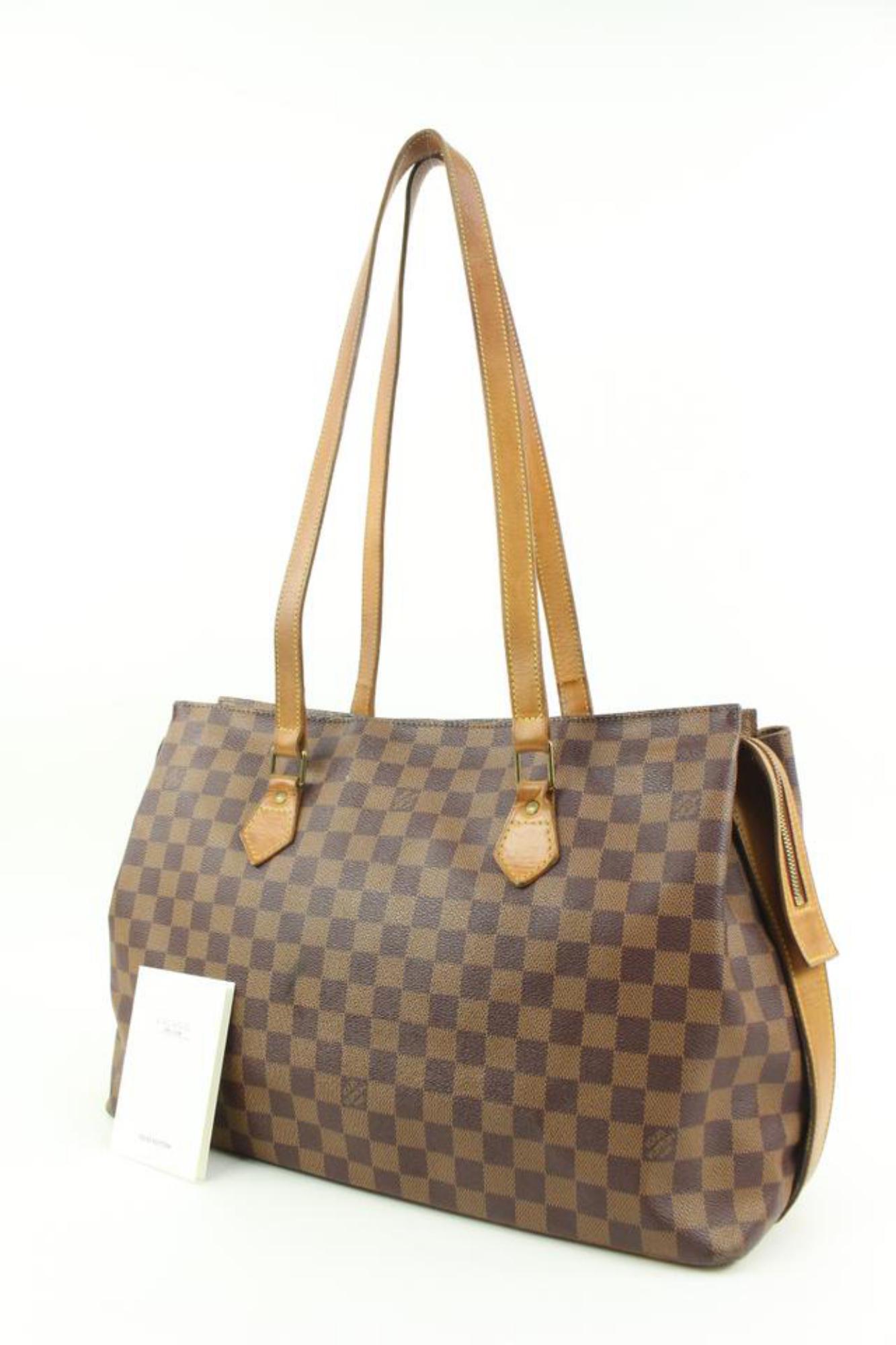 Louis Vuitton 100th Anniversary  Damier Ebene Columbine Zip Shoulder Bag 56lv224 For Sale 5