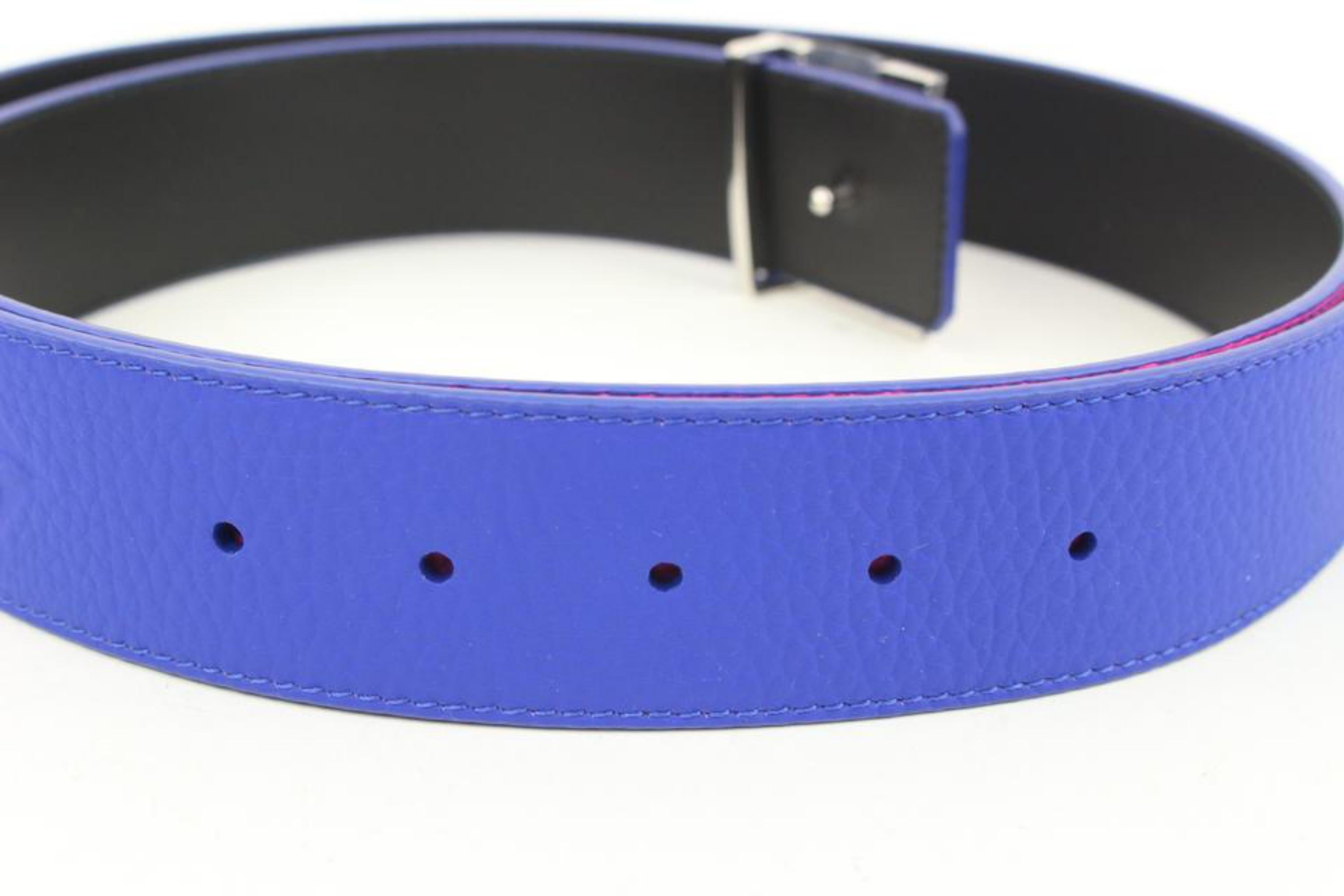 Louis Vuitton 110/44 Illusion Leather 40MM Initials Reversible Belt 36l128s 3