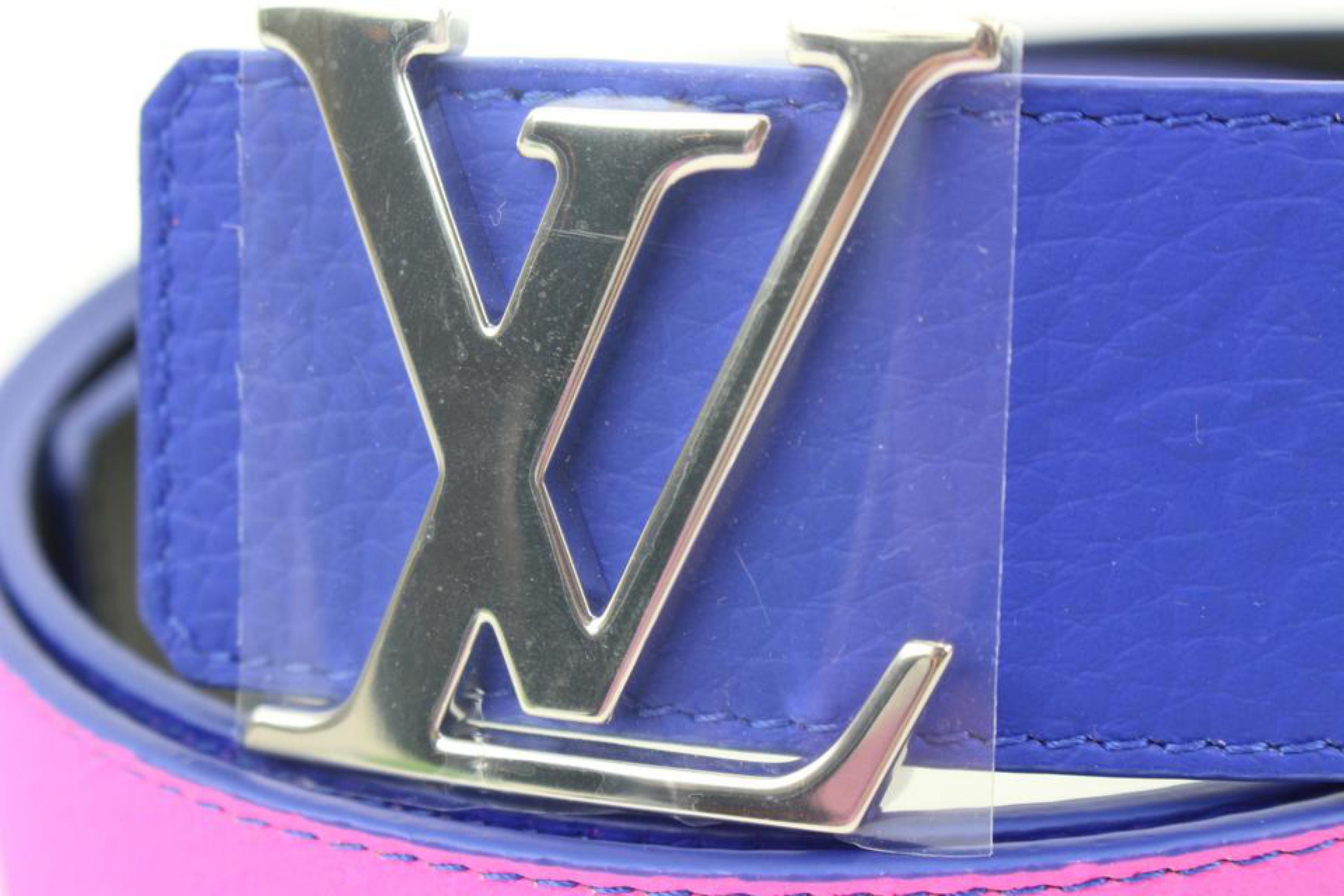 Louis Vuitton 110/44 Illusion Leather 40MM Initials Reversible Belt 36l128s 4