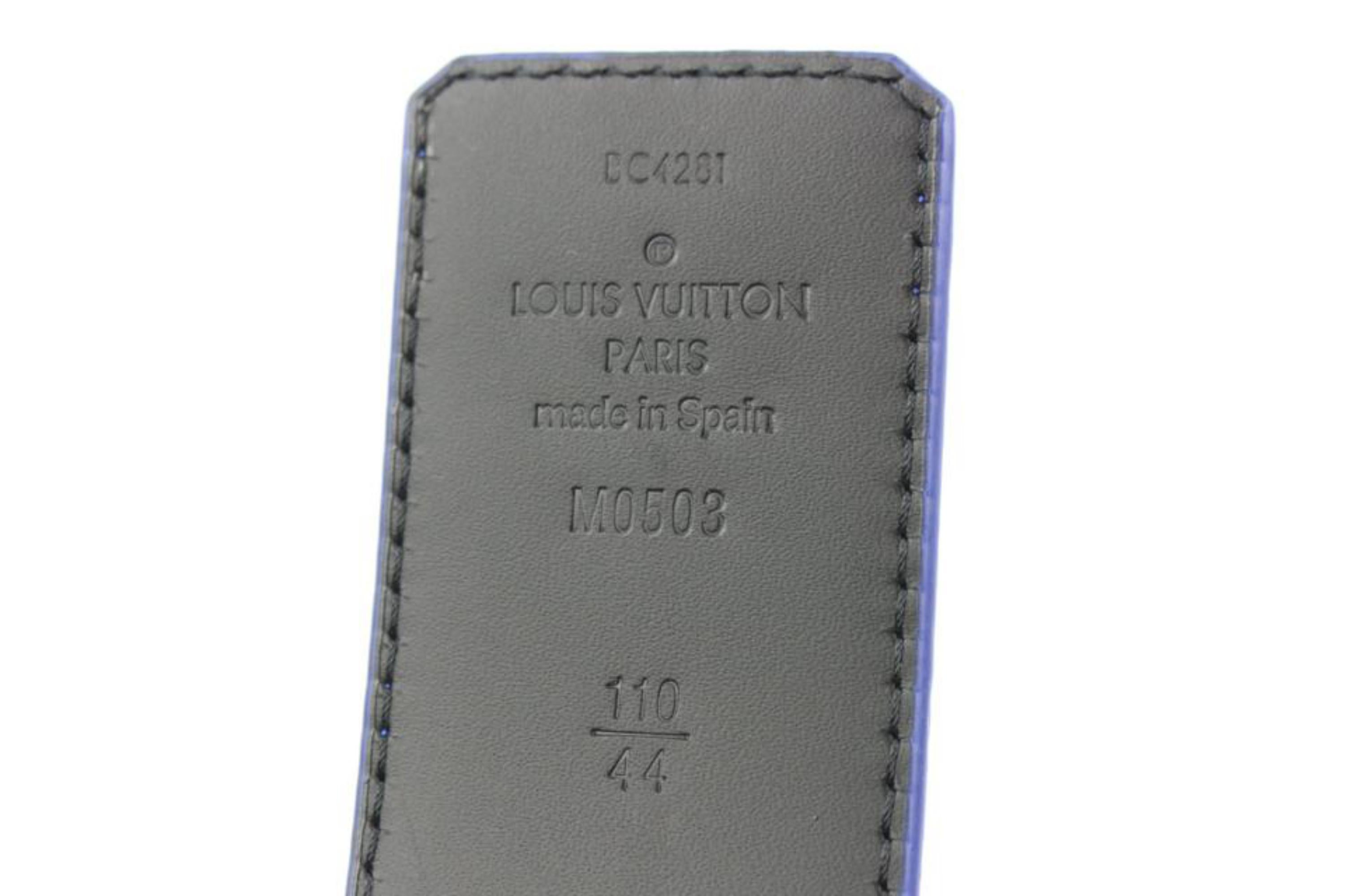 Louis Vuitton 110/44 Illusion Leather 40MM Initials Louis Vuitton 110/44 Illusion Leather 40MM Initials