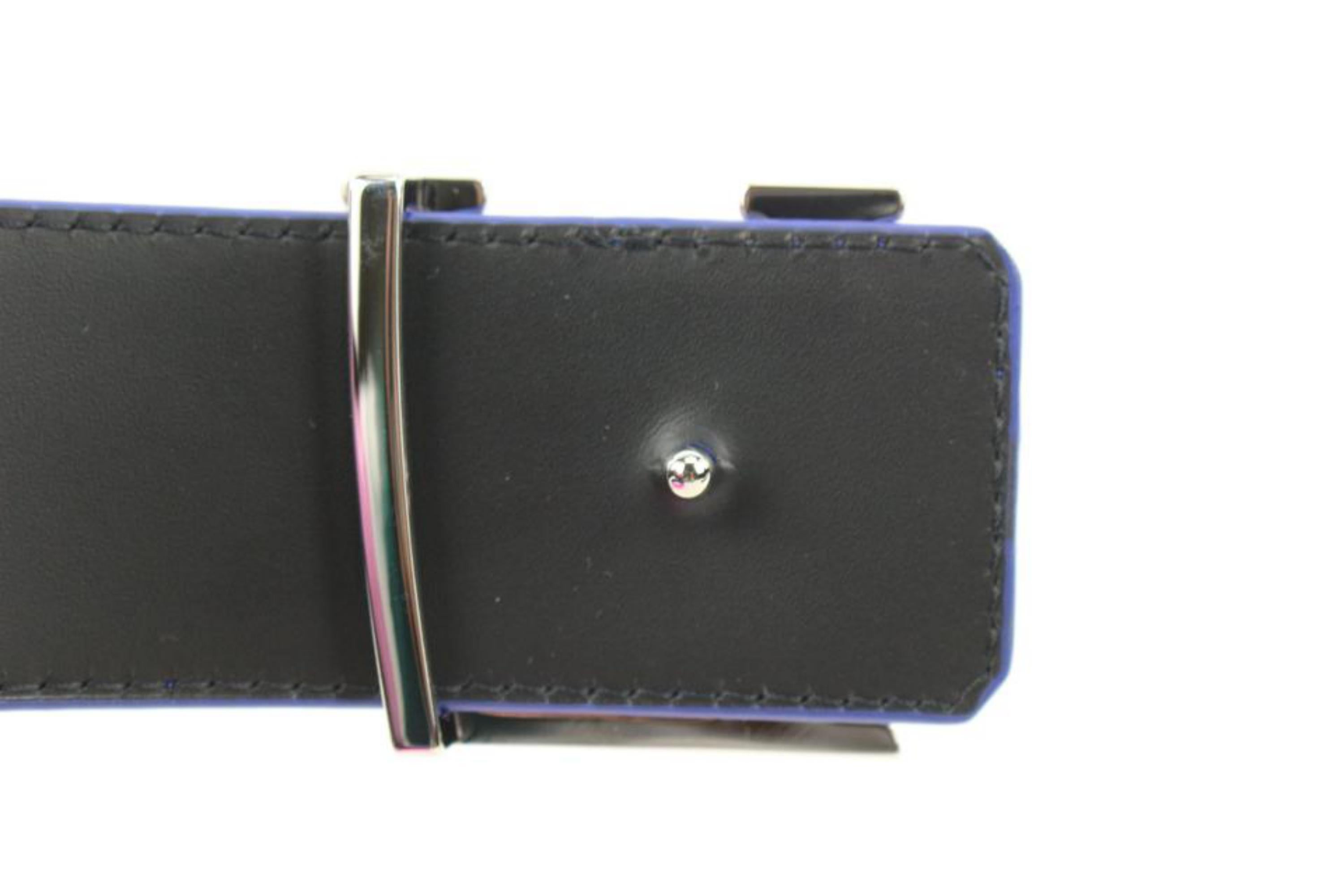Louis Vuitton 110/44 Illusion Leather 40MM Initials Louis Vuitton 110/44 Illusion Leather 40MM Initials