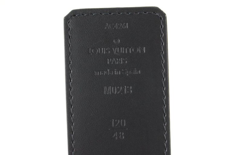 Louis Vuitton 120/48 40mm Damier Graphite LV Initiales Revesible