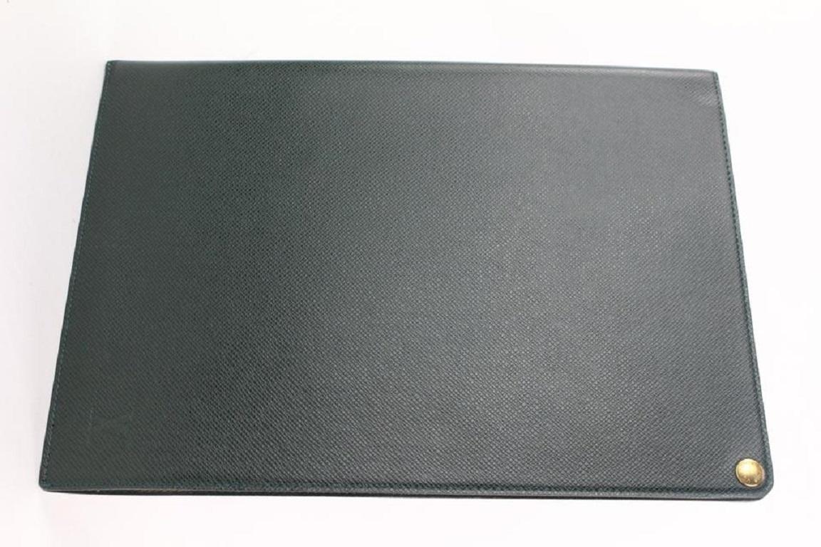 Großes Taiga-Leder- Document Folder für das 15-jährige Jubiläum von Louis Vuitton aus Leder 941 Einlegeböden315 im Angebot 7