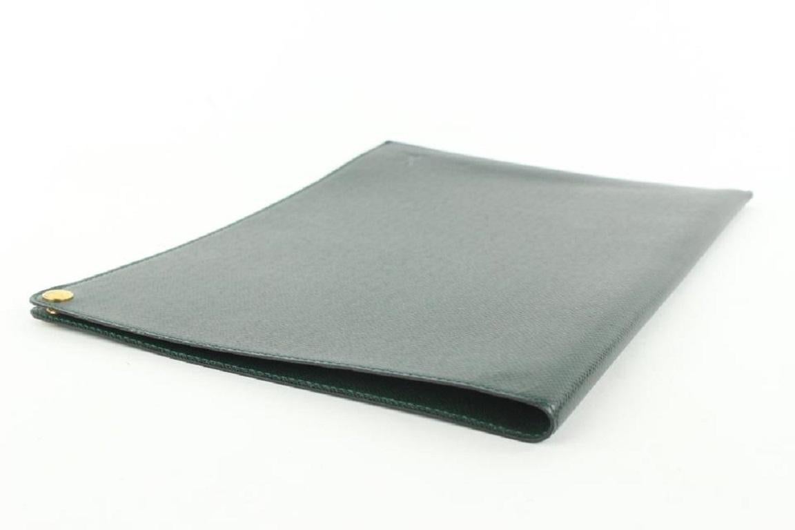 Großes Taiga-Leder- Document Folder für das 15-jährige Jubiläum von Louis Vuitton aus Leder 941 Einlegeböden315 im Angebot 1