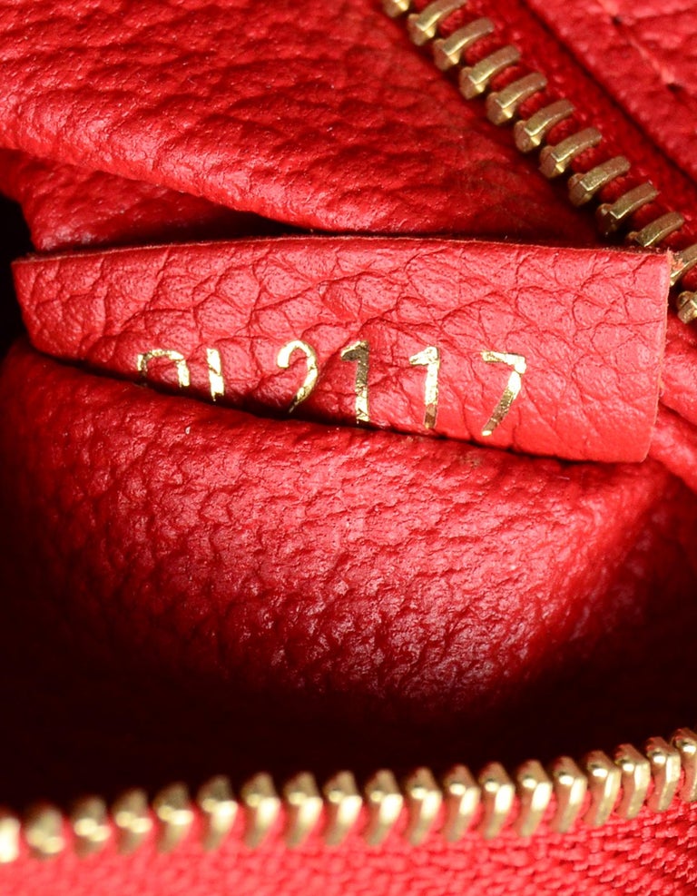 Louis Vuitton Red Trim PALLAS BEAUTY CASE CERISE TOILETRY 26