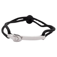 Louis Vuitton 18 Carat White Gold Buckle Adjustable Cord Bracelet