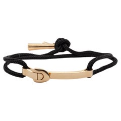 Verstellbares Kordelarmband von Louis Vuitton aus 18 Karat Gelbgold mit Schnalle