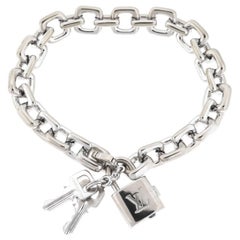 Louis Vuitton - Padlock & Keysand Two Bags Charm Bracelet 125.7 GM 18 kg Yellow Gold