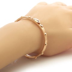 Louis Vuitton 18 Karat Rose Gold Diamond Bangle Bracelet