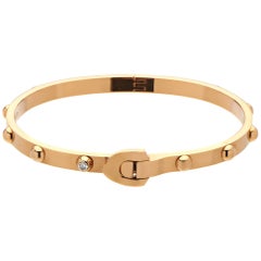 Louis Vuitton 18 Karat Rose Gold Diamond Bangle Bracelet