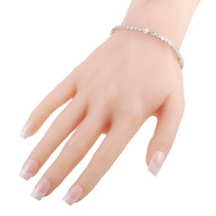 Louis Vuitton 18 Karat White Gold 5.00 Carat Diamond Tennis Bracelet