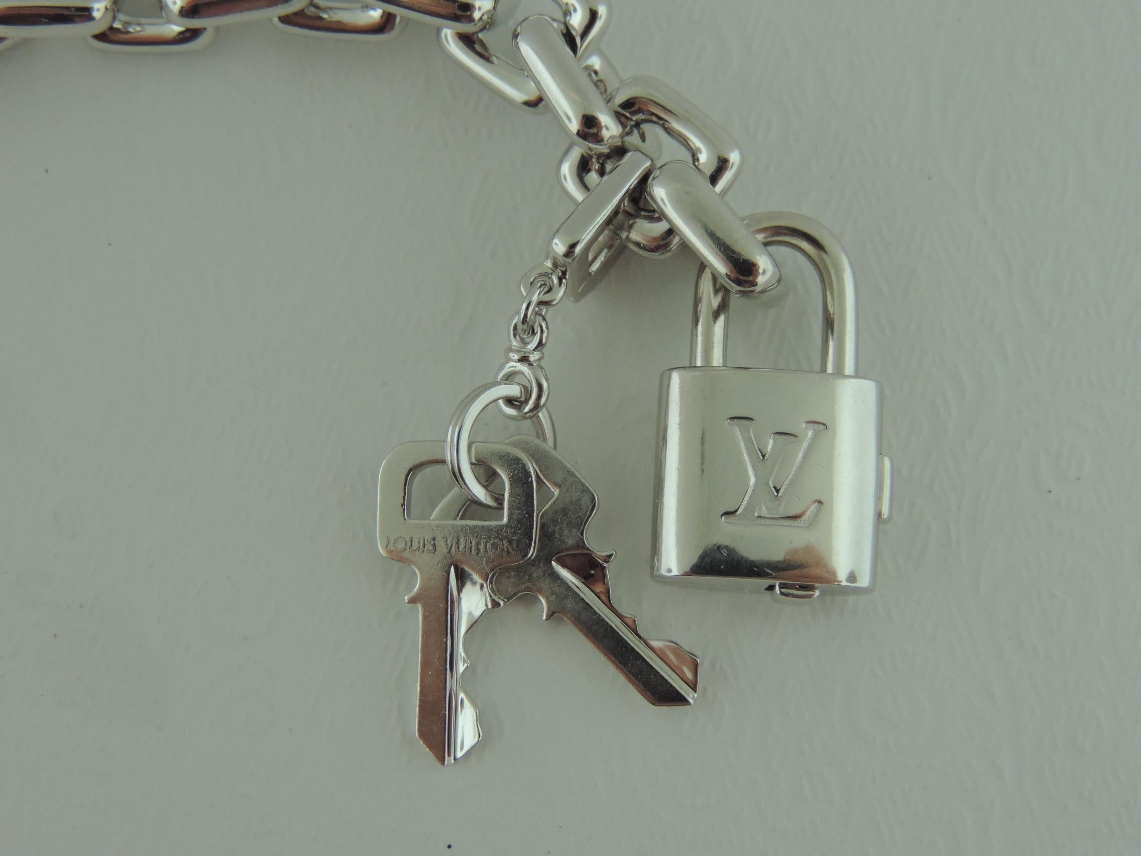 louis vuitton lock and key bracelet