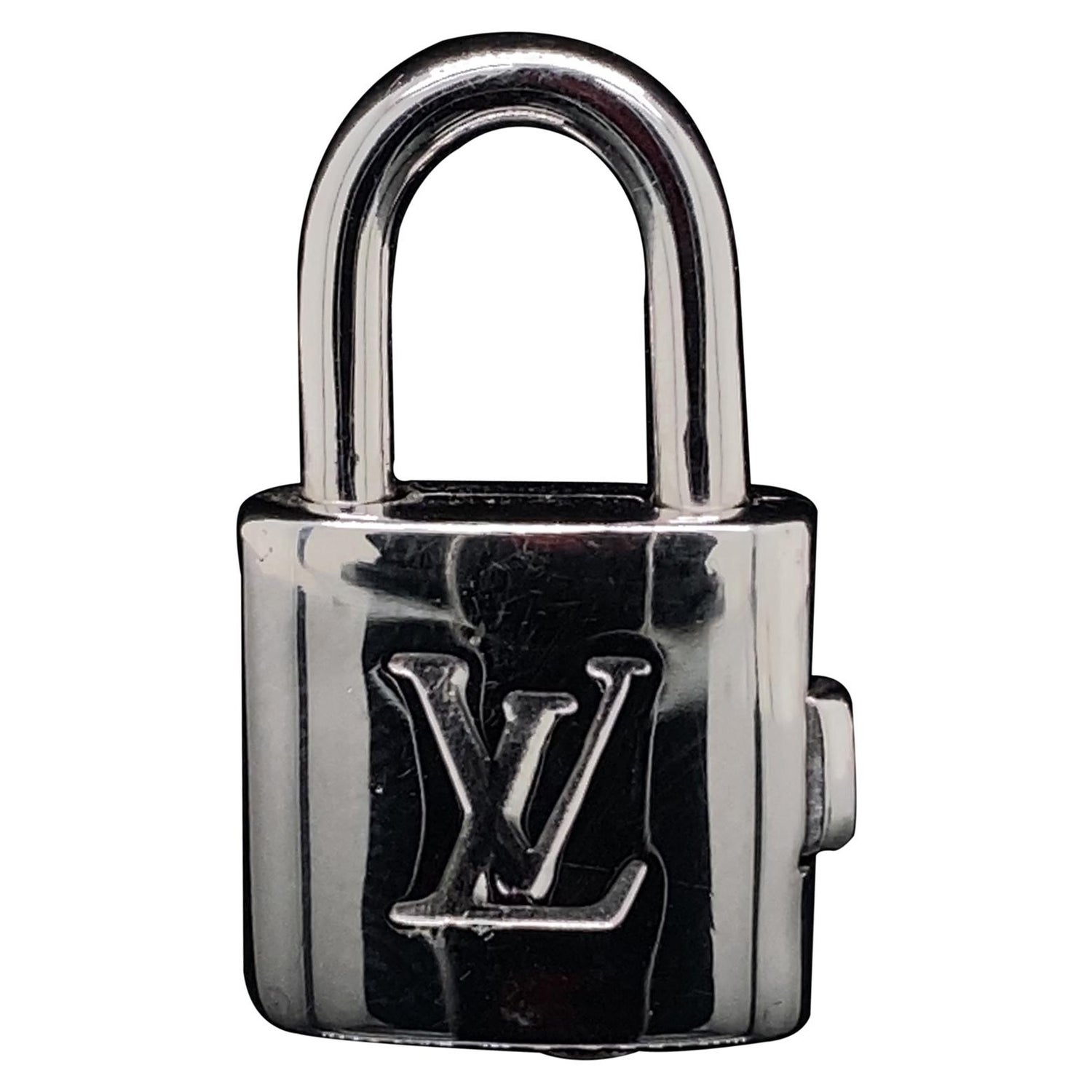 Louis Vuitton Lockit Bag Padlock, White Gold and Diamonds Grey. Size NSA
