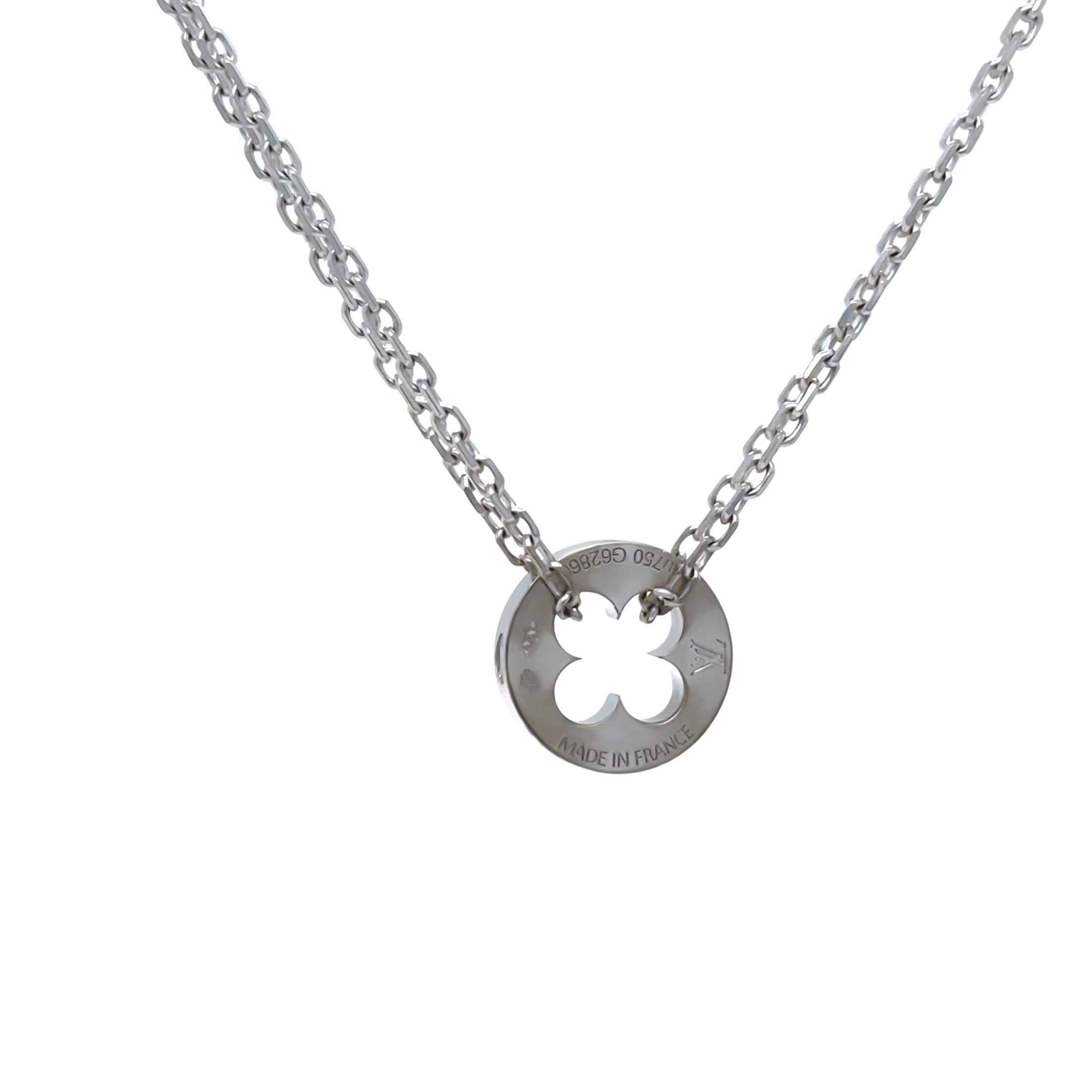 Women's Louis Vuitton 18ct White Gold Empreinte Chain Bracelet 6.2g For Sale