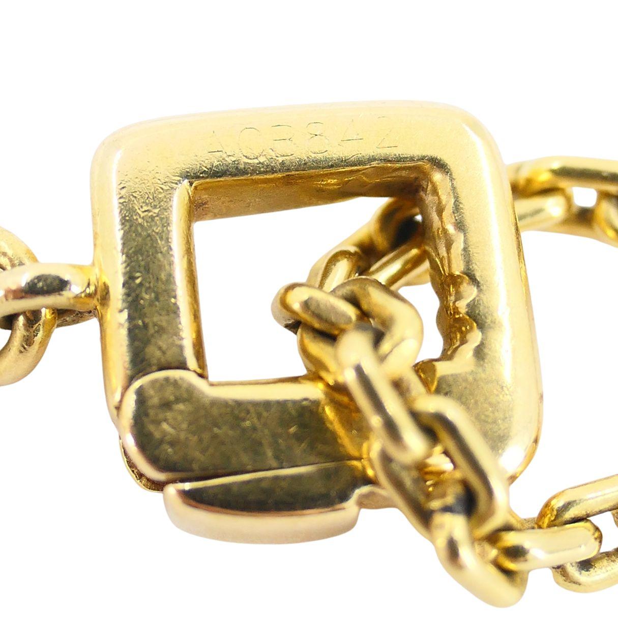 Collana con ciondolo Louis Vuitton in oro 18k e diamanti con torre Eiffel in vendita 6