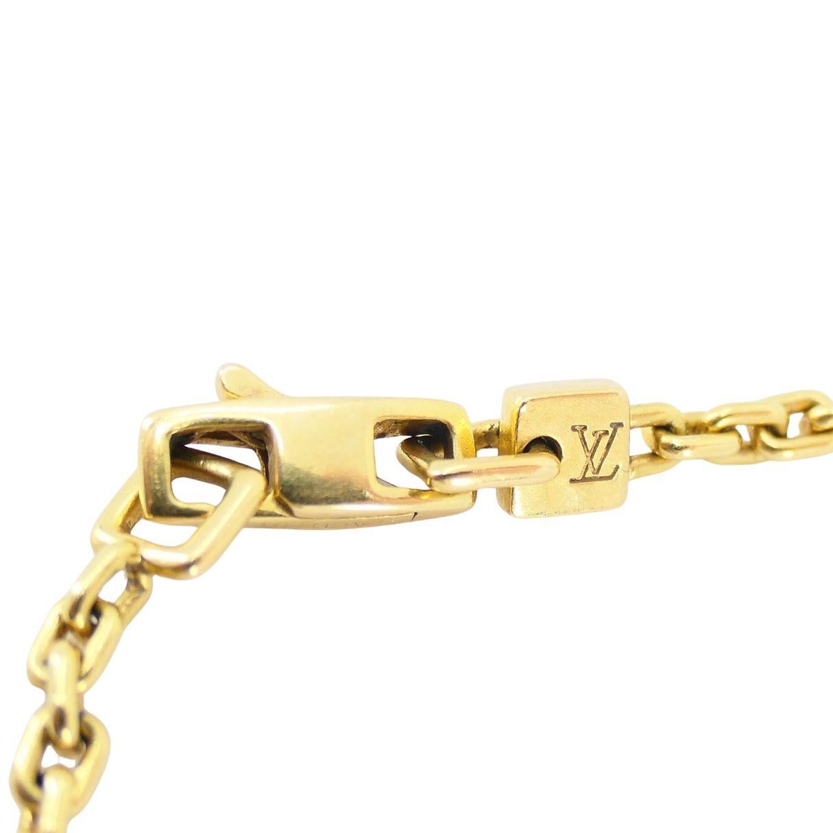 Collana con ciondolo Louis Vuitton in oro 18k e diamanti con torre Eiffel in vendita 10