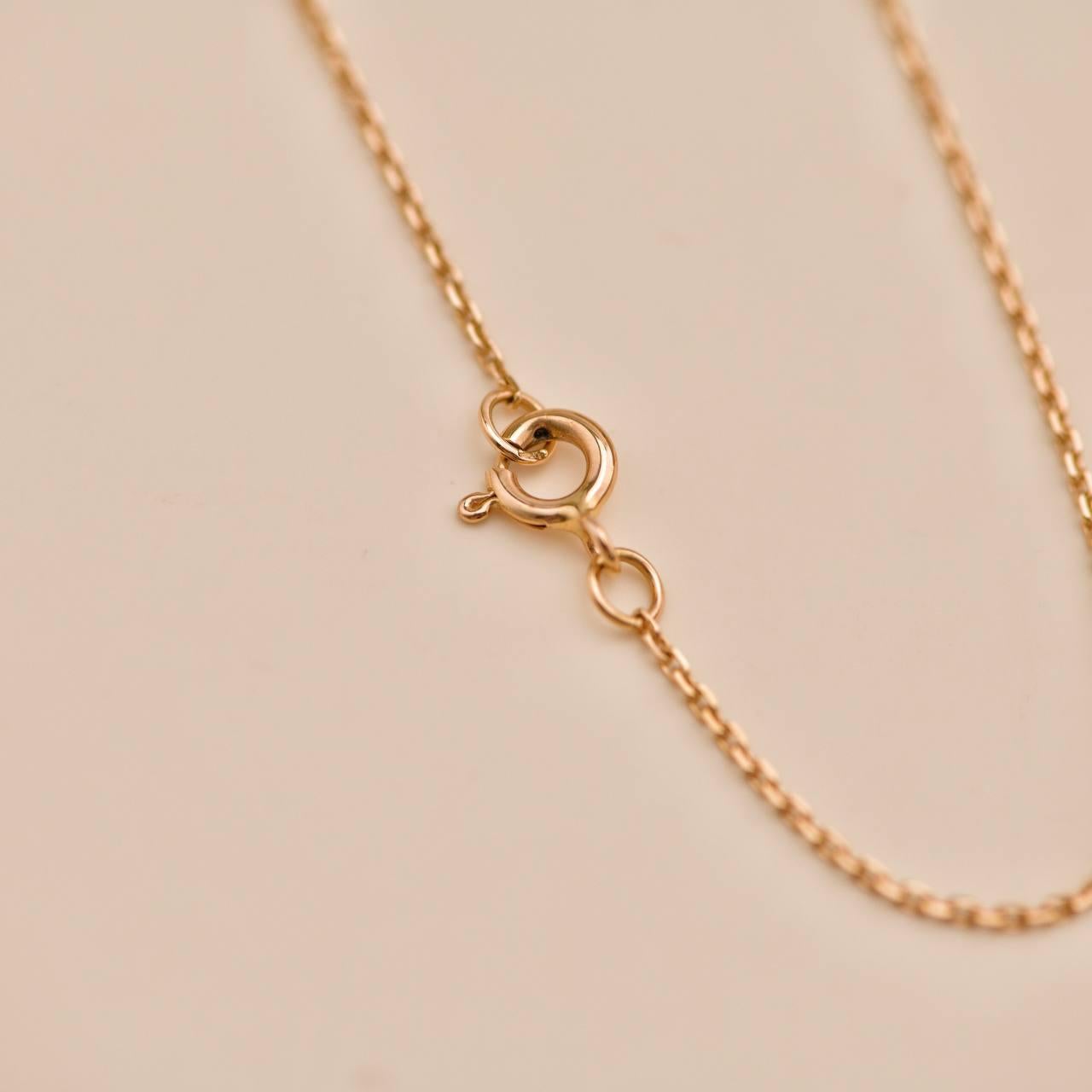Louis Vuitton 18K Malaquita Diamante Flor Collar Colgante Oro Rosa 18K en venta 2