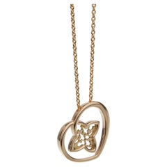Louis Vuitton 18k Rose Gold Heart Pendant Necklace