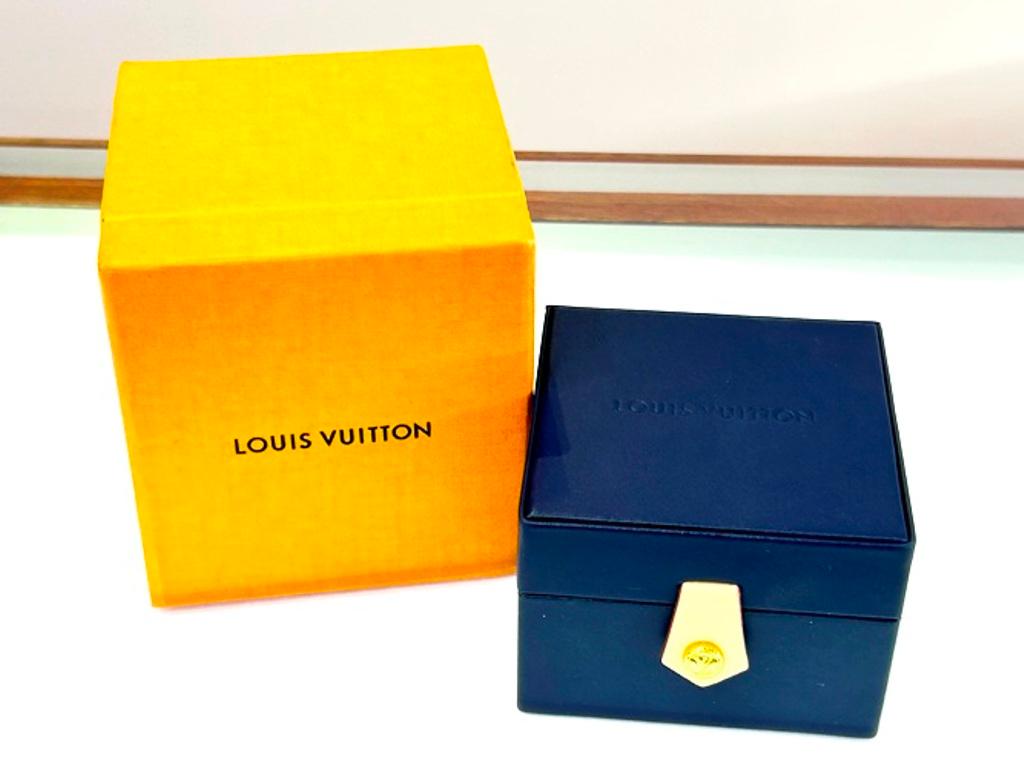 Orecchini Louis Vuitton in oro rosa 18K con diamanti a forma di fiore di sole 0.40CTW In condizioni buone in vendita a Beverly Hills, CA