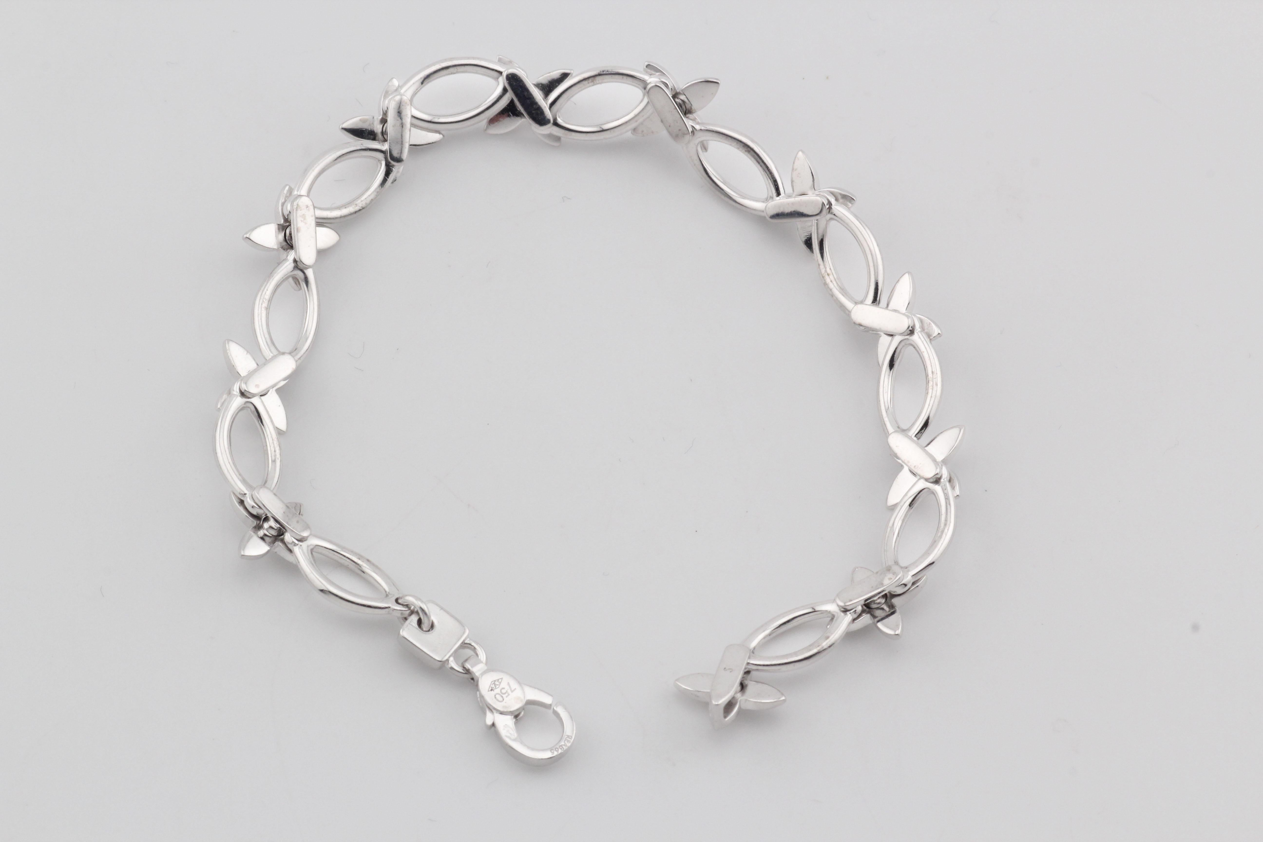 De las mujeres Pulsera Louis Vuitton de oro blanco de 18 quilates con dijes en venta