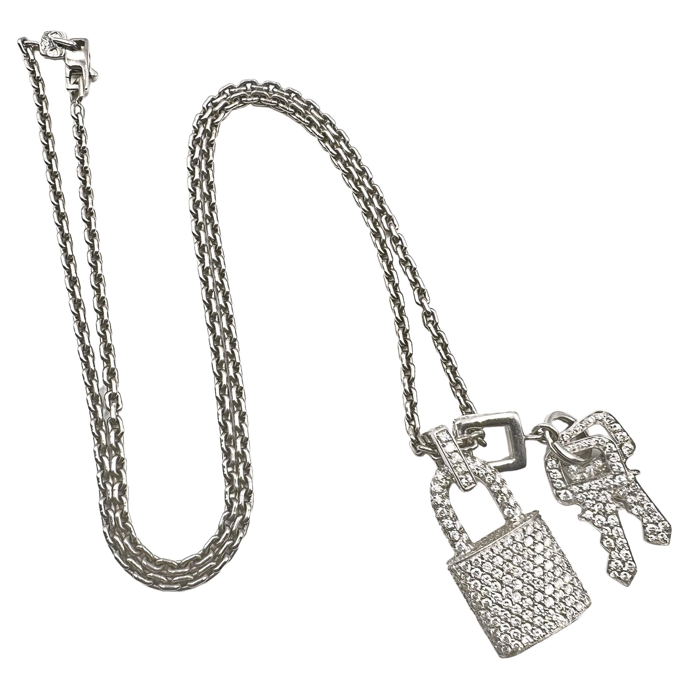 Louis Vuitton Padlock Necklace - 4 For Sale on 1stDibs  lv padlock necklace,  louis vuitton lock necklace silver, lock necklace louis vuitton