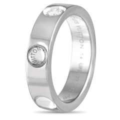 Louis Vuitton 18K White Gold Diamond Ring LV14-101123