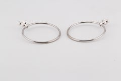 Louis Vuitton 18 Karat Weißgold Tropfen-Ohrringe mit Tropfen