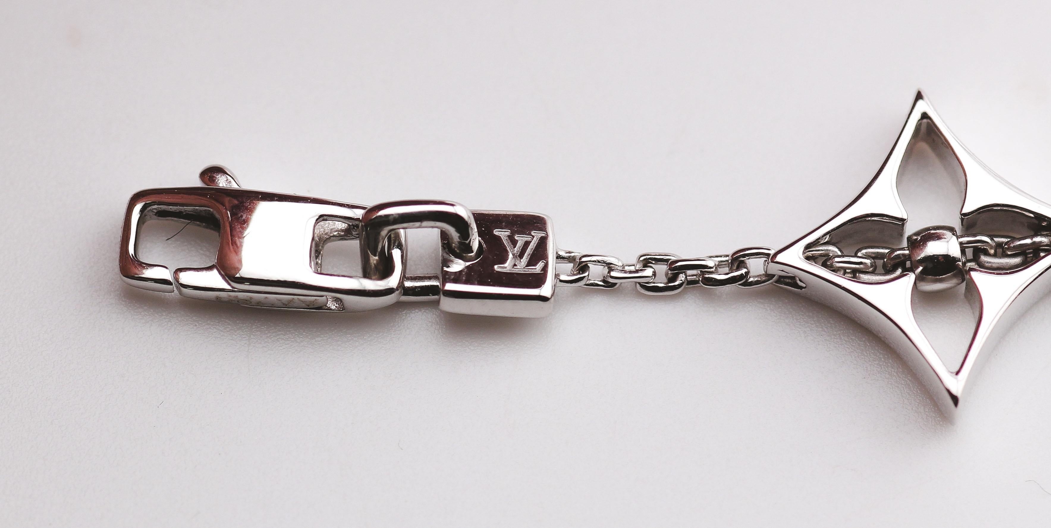 Women's Louis Vuitton 18K White Gold Monogram Bracelet