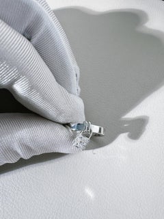 Louis Vuitton 18k Weißgold Pavé Diamanten Lockit Ring Größe 6