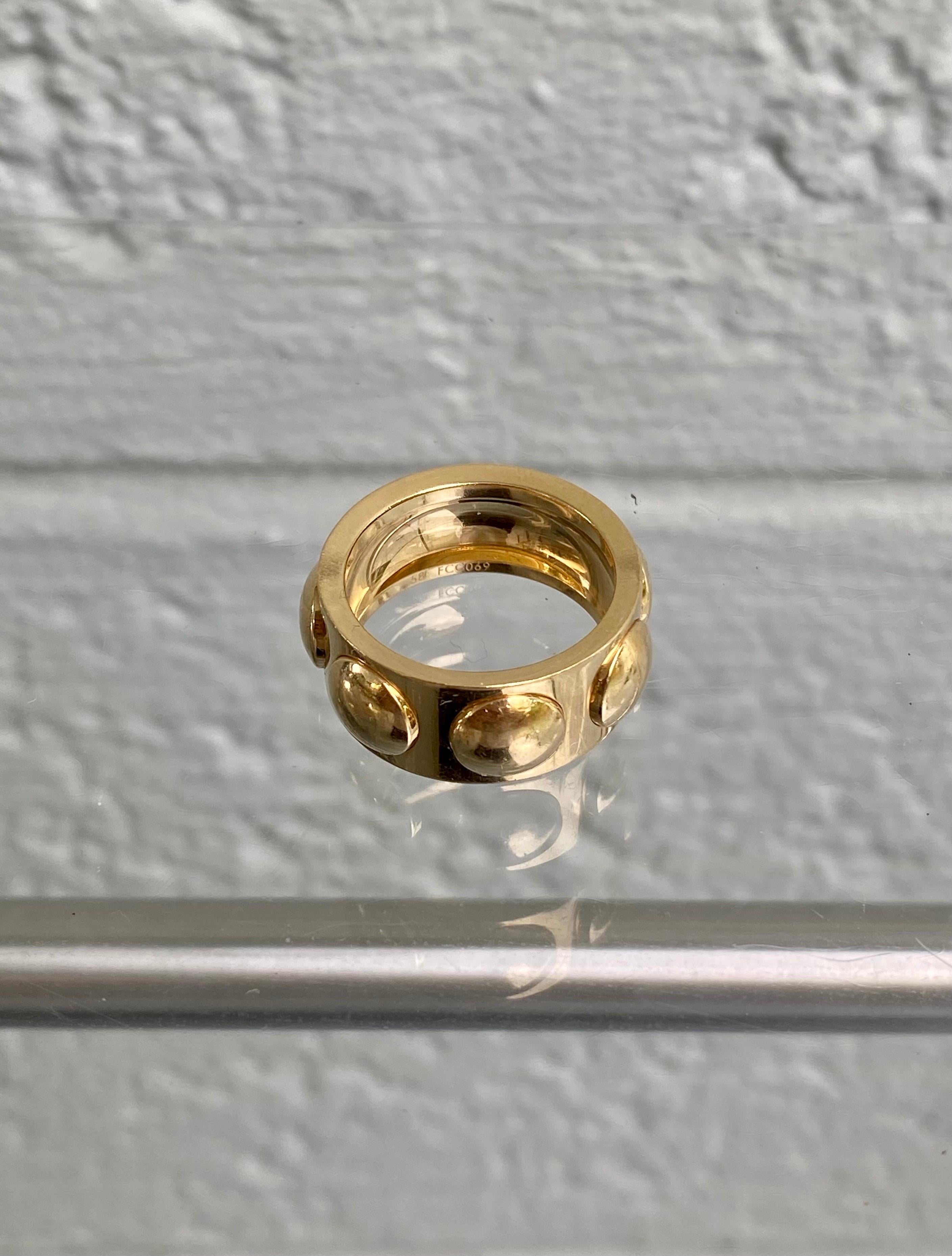 Louis Vuitton, bague Emprente Trunk en or jaune 18 carats Bon état - En vente à Fort Lauderdale, FL