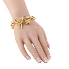 Louis Vuitton 18K Yellow Gold Lock Bracelet LV24-061926