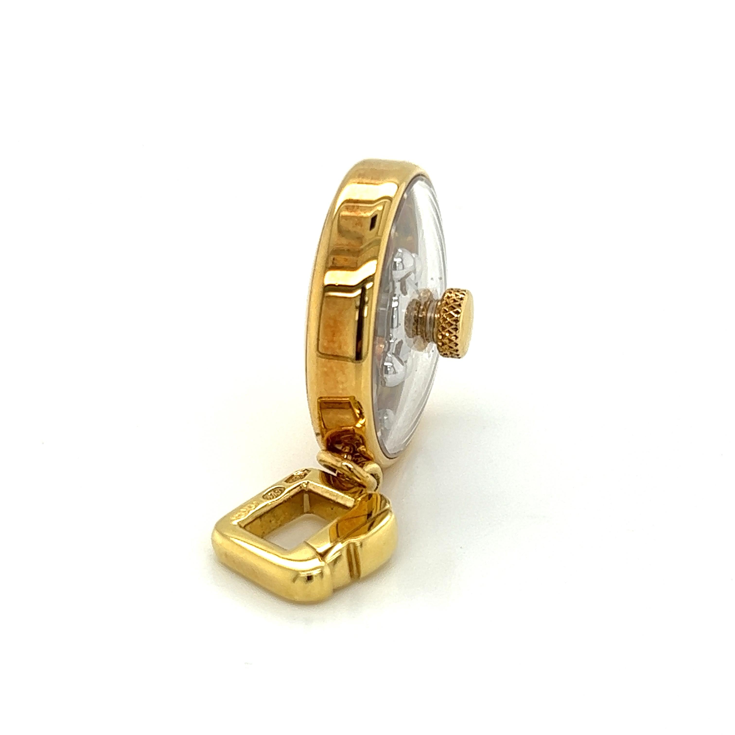 Louis Vuitton - Pendentif jonc roulette en or jaune 18 carats Excellent état - En vente à Boca Raton, FL