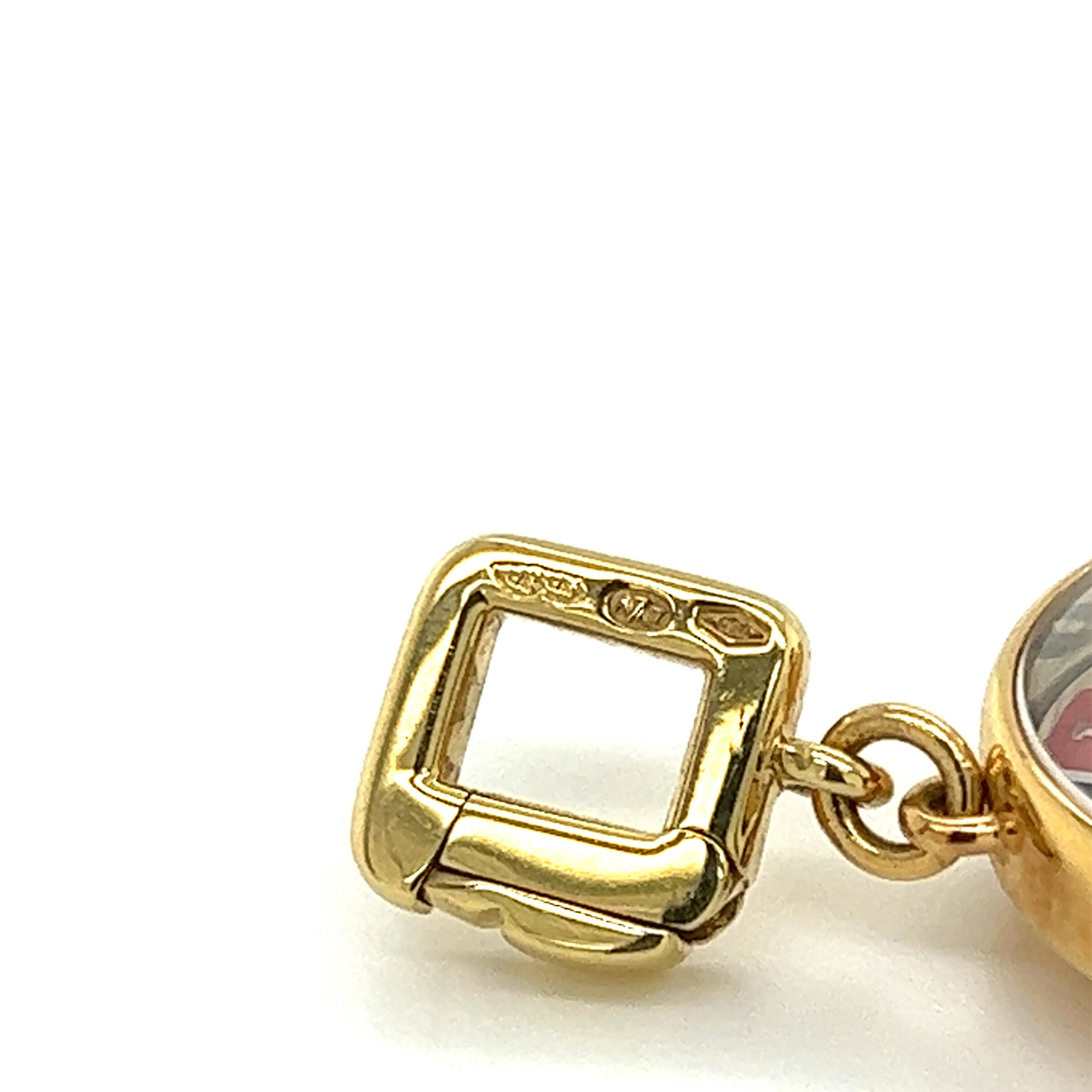 Louis Vuitton - Pendentif jonc roulette en or jaune 18 carats Pour femmes en vente