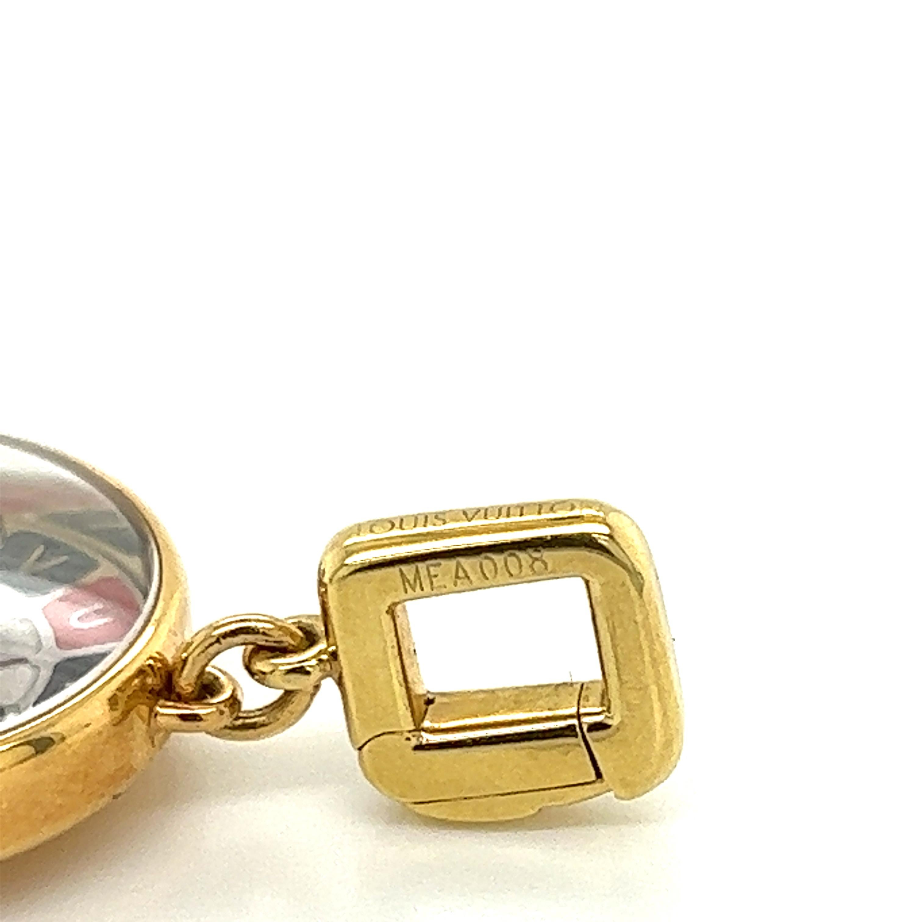 Louis Vuitton - Pendentif jonc roulette en or jaune 18 carats en vente 1