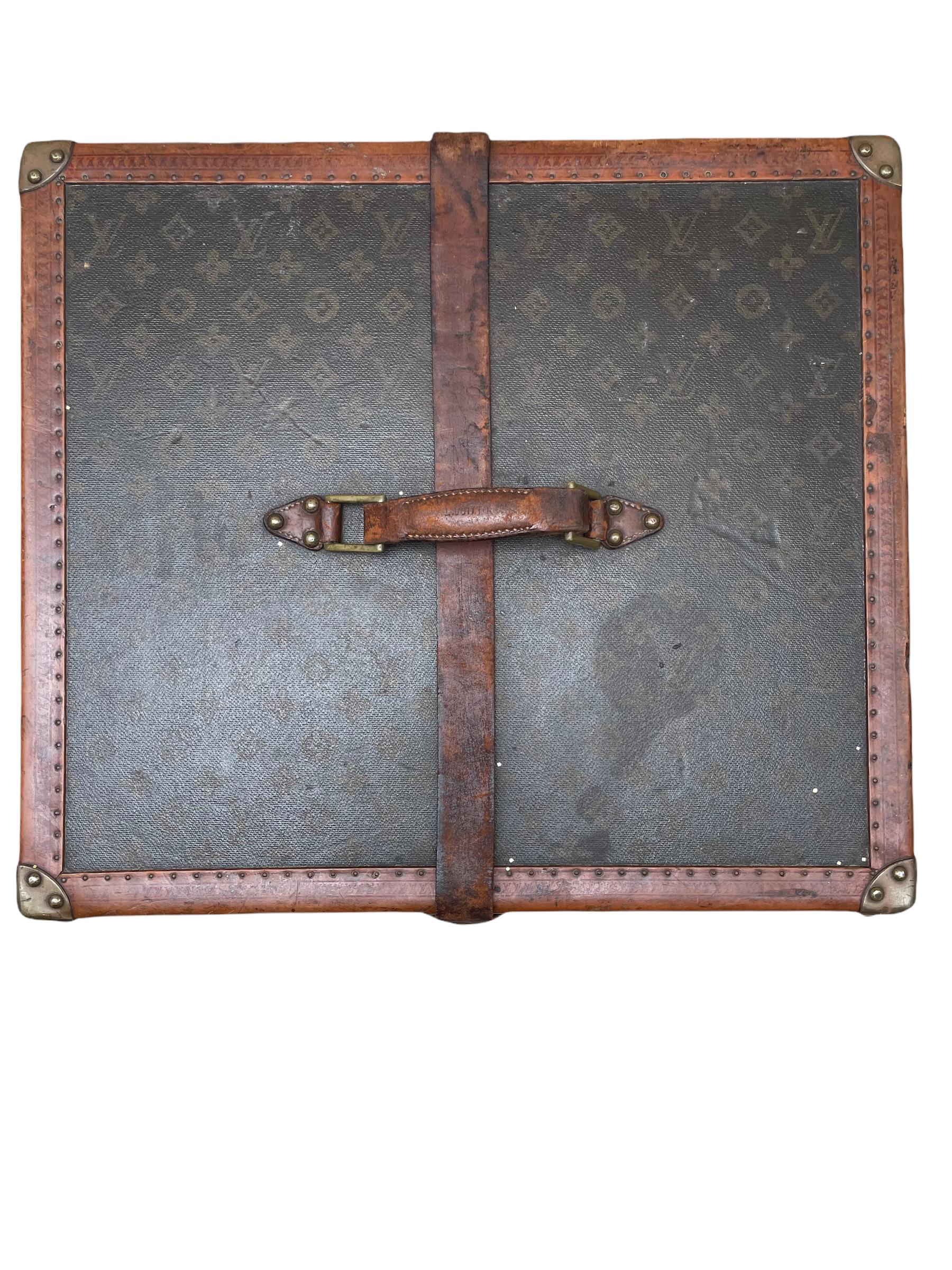 Bronze Louis Vuitton 1920 Hat Trunk